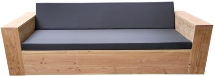 Wood4You Loungebank Washington Douglas 200Lx70Hx80D cm - incl Grijs, Rood