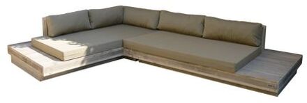 Wood4You Loungeset 12 Steigerhout 250cm/250cm incl kussens (GL)