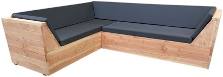 Wood4You Loungeset 6 Douglashout 200x200 cm - incl strakke kussens