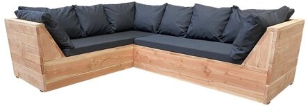 Wood4You Loungeset 6 Douglashout 200x220 cm - incl kussens GL-vorm