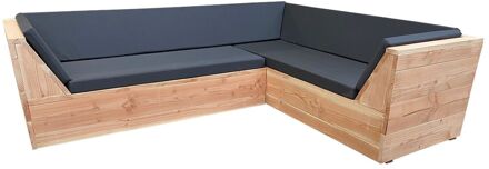 Wood4You Loungeset 6 Douglashout 200x260 cm - incl strakke kussens