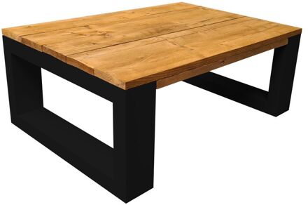 Wood4You Salontafel New Orleans - Roasted wood - - Zwart - Eettafels