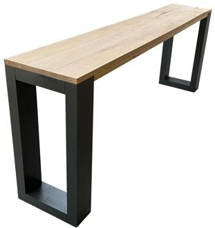 Wood4you- Side table enkel - - - Eettafels 140 cm - Bijzettafel Bruin