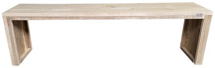 Wood4You Tuinbank - Amsterdam steigerhout 150Lx43Hx38D cm Bruin