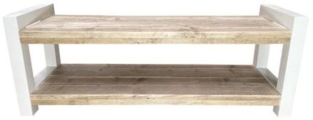 Wood4You Tuinbank - London - 120Lx40Hx38D cm wit parkbank - zitbank - bank - tuinbank hout Bruin