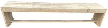 Wood4You Tuinbank - New Harlem steigerhout 120 cm parkbank - zitbank - bank - tuinbank hout Bruin