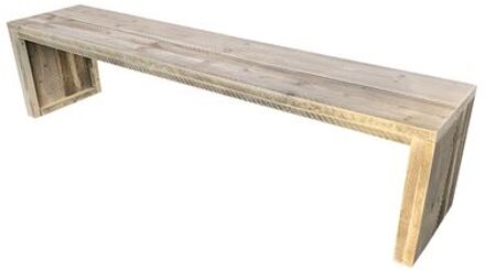 Wood4You Tuinbank - Zaandam 150cm steigerhout 'Doe het zelf'