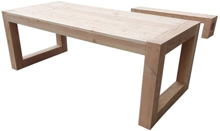 Wood4You Tuintafel Boston 150Lx78Hx90D cm Grijs