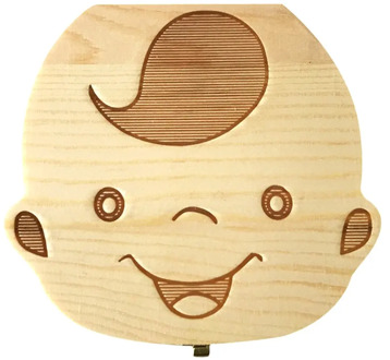 Wooden Baby Hair Deciduous Teeth Storage Box Umbilical Cord Collection Box For Baby Organizer Box For Milk Teeth Wooden Gift