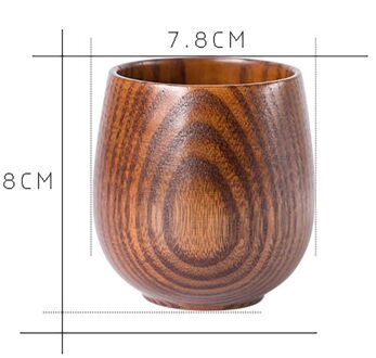 Wooden Cups Reusable Tea Coffee Milk Wine Cup Heat Insulation Water Cup Japanese Style Natural 8x7.8cm Shot Glass Ceramic