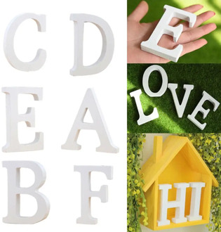 Wooden English Letters Alphabet Symbol Ornament Wedding Party DIY Decoration