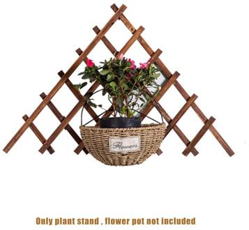 Wooden Garden Wall Triangle Fence Panel Plant Climb Trellis Support Decorative Garden Fence For Home Yard Garden Decoration
