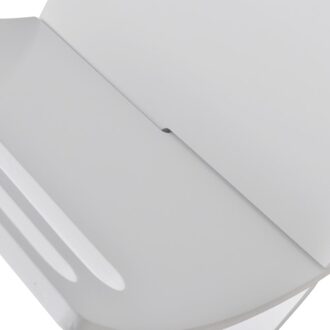 Wooden Magazine Rack Floor Standing White