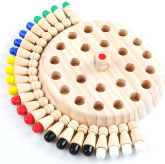 Wooden Memory Match Stick Chess Game Kids Fun Block Board Game Educational Color Cognitive Ability Family Toy