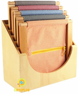 Wooden Montessori Toys Premium Dressing Frame Basic Skill Exercises Equipment Preschool Early Educational Toys for Kids 0-3Years