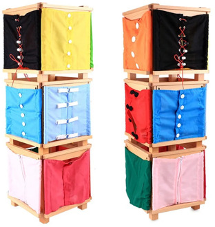 Wooden Practical Life Buttons Dressing Frame Educational Montessori Toys For Children Skill Learning Educational Toys