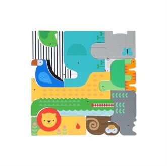 Wooden Puzzle + Play: Shaped Safari Animals -  Petit Collage (ISBN: 9781797232041)