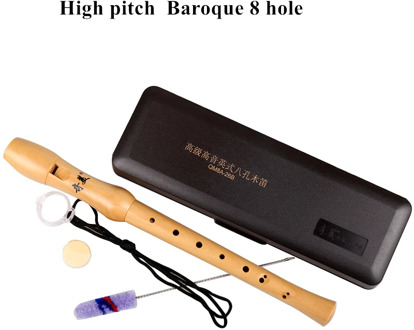 Wooden Recorder gaita Soprano 8 hole Germanic/Baroque Vertical Clarinet Flute Chinese Vertical Flauta Musical Instrument gravado