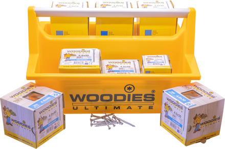 Woodies Ultimate draagkist inclusief 3.000 schroeven verzinkt | 1 stuk - 61999025