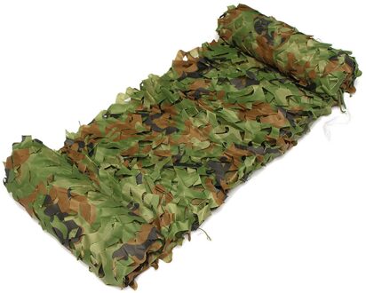 Woodland Camo Netting Camouflage Netto Privacy Bescherming Camouflage Mesh Voor Outdoor Camping Bos Landschap single 2 x 3m