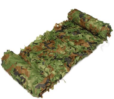 Woodland Camo Netting Camouflage Netto Privacy Bescherming Camouflage Mesh Voor Outdoor Camping Bos Landschap single 3 x 4m