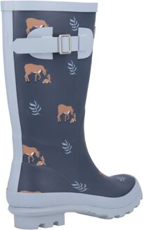 Woodland JNR Rubber Meisjes Deers Wellingtonlaarzen Navy - EU 44.5 / UK 10