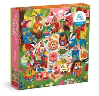 Woodland Picnic 500 Piece Family Puzzle -  Mudpuppy (ISBN: 9780735376298)