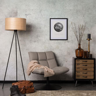 Woodland Vloerlamp Bruin, Zwart