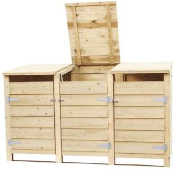 Woodvision Containerkast trippel - vuren - 129 x 224,5 x 89 cm Bruin