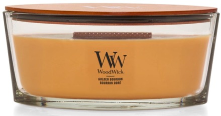 WoodWick Geurkaarsen WoodWick Ellipse Golden Bourbon 453 ml