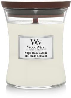 WoodWick Medium Candle White Tea & Jasmine