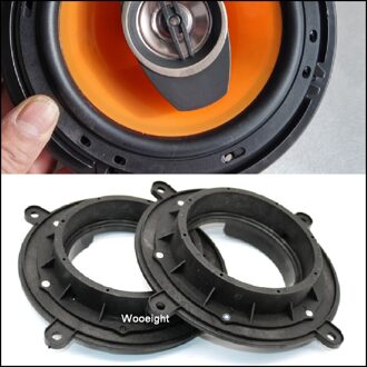 Wooeight 2X6.5 ''Auto Deur Speaker Mat Adapter Platen Beugel Spacers Ring Mount Fit Voor Mazda CX-4 CX-5 CX-7 3 Axela 6 Atenza