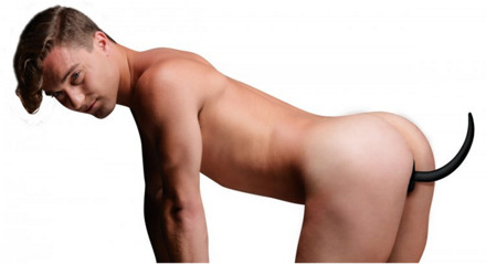 Woof XL - Siliconen Puppy Tail Butt Plug - Woof XL - Siliconen Puppy Tail Butt Plug