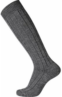 Wool Heavy Kneehigh Sock Zwart,Grijs - Maat 40/45,Maat 45/48