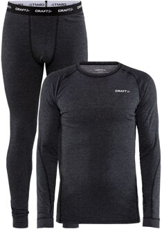 Wool Merino Baselayer Set Heren zwart - XL