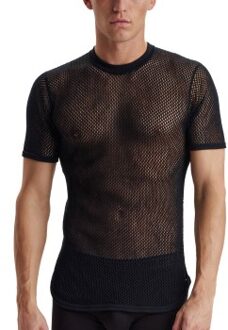 Wool Mesh T-Shirt Zwart - Small,Medium,Large,X-Large,XX-Large