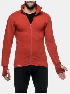 Woolpower Full Zip Jacket 400 Unisex Midlayer Rood - L