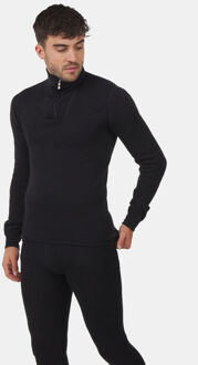 Woolpower Zip Turtleneck 200 merino ondergoed zwart Maat L