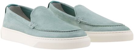 Woolrich Boat Loafer Slip-On Sneakers Dames lichtblauw - 38