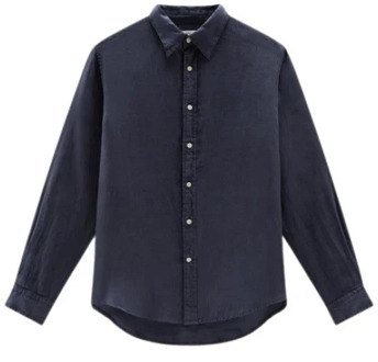 Woolrich Casual overhemd Woolrich , Blue , Heren - Xl,M