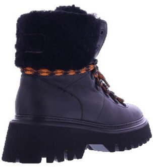 Woolrich Dames ankle boots with fur - maat 37 Zwart