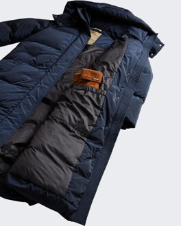 Woolrich Dames kelly long parka Blauw - M