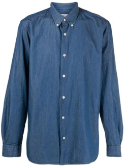 Woolrich Denim Overhemd Woolrich , Blue , Heren - S