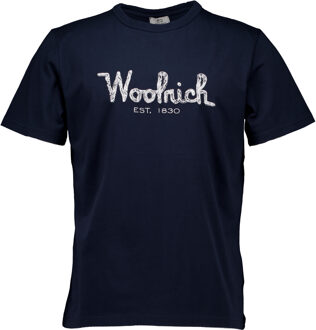 Woolrich Embroidered logo t-shirts Blauw