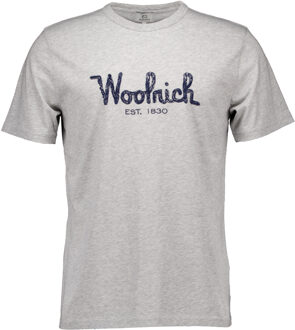 Woolrich Embroidered logo t-shirts Grijs