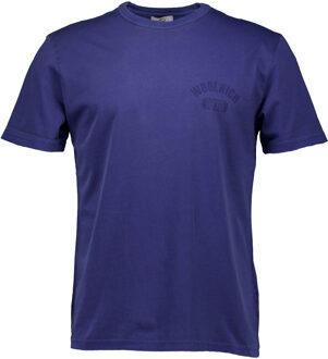 Woolrich Garment dyed logo t-shirts Blauw - M