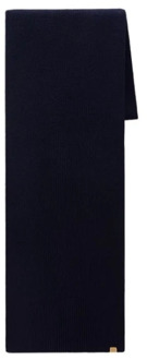 Woolrich Geribbelde Gebreide Sjaal - Gemaakt in Italië Woolrich , Blue , Heren - ONE Size