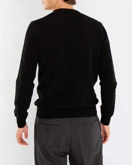 Woolrich Heren lambswool crewneck Zwart - M