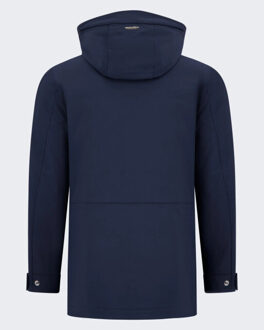 Woolrich Heren soft shell barrow mac coat Blauw