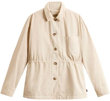 Woolrich Katoenen Shirtjack Ivoor - L